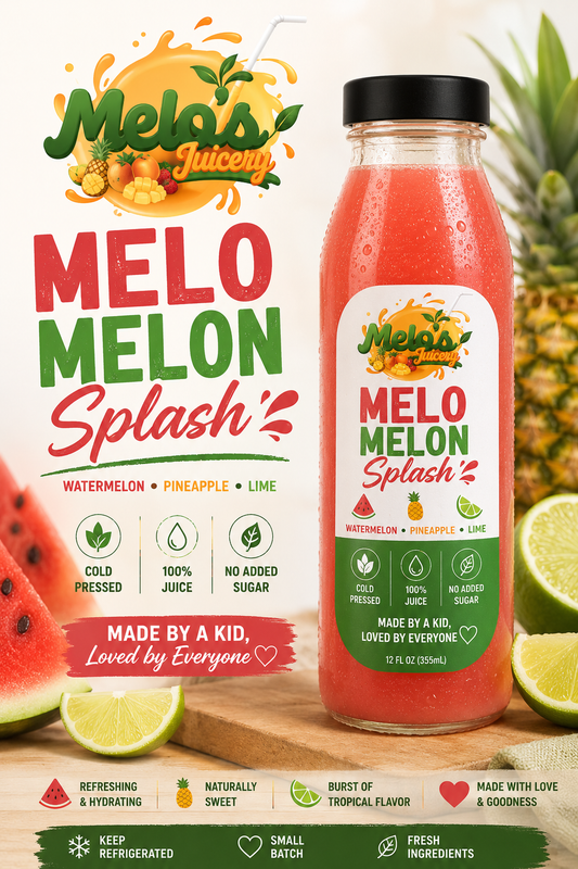 Melo Melon Cold Pressed Juice 12oz